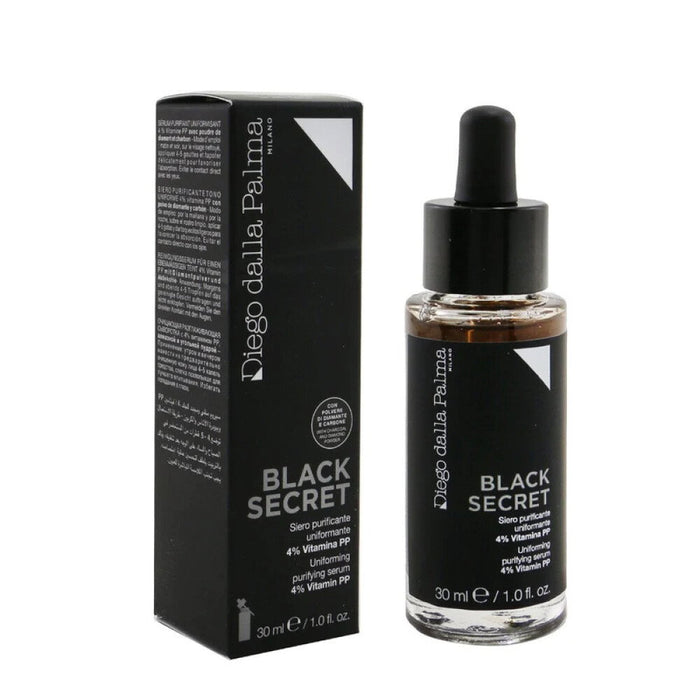 Ser pentru față Diego Dalla Palma Black Secret, purificator, cu 4% vitamina PP, 30 ml