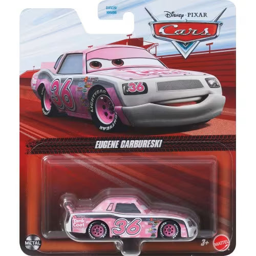 Mașinuță Mattel Cars 3, Eugene Carbureski, metal, 3+ ani