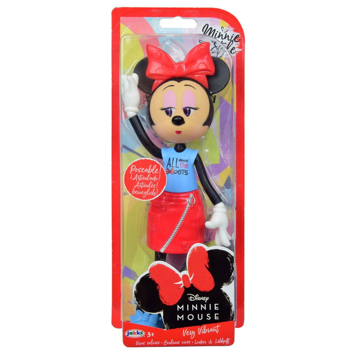 Păpușă Disney Minnie Mouse Fashion Dolls, articulată, 3+ ani