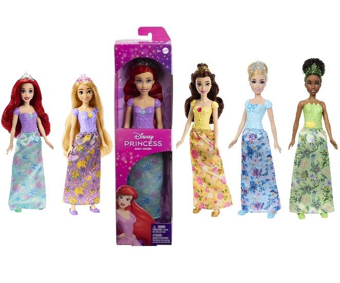 Păpușă Mattel Disney Princess, diverse modele, 3+ ani
