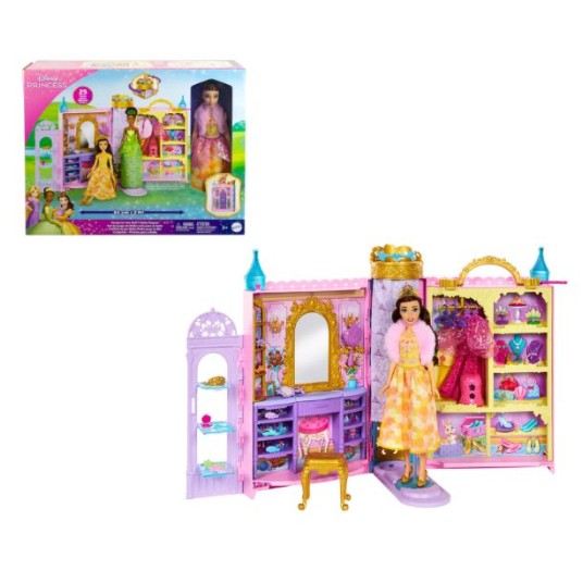 Păpușă Mattel Disney Princess, Belle Ready for the Ball, dressing cu accesorii