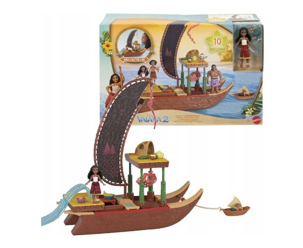 Set de joacă cu barcă Hasbro Disney Vaiana's Adventure, cu păpușa Vaiana