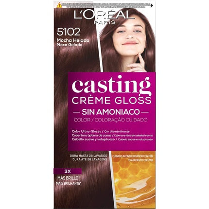 Vopsea păr, L'Oréal, Casting Cream Gloss, Mocha Gelada