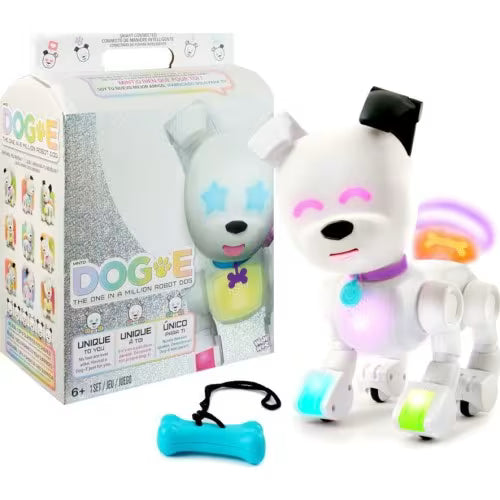 Jucărie interactivă Wow Wee MintID Dog-E, cățel robot, Bluetooth, 6+ ani