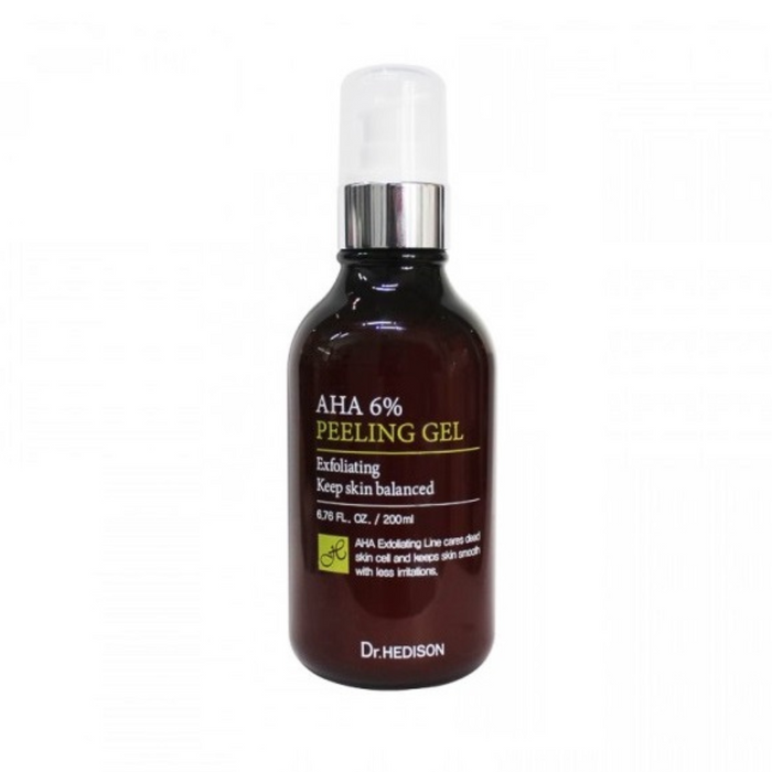 Gel exfoliant Dr. Hedison AHA, cu 6% AHA, 200 ml