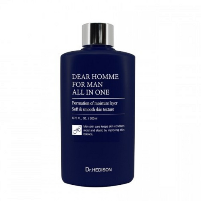 Cremă-ser de față Dr. Hedison Dear Homme All In One, netezitoare, 200 ml