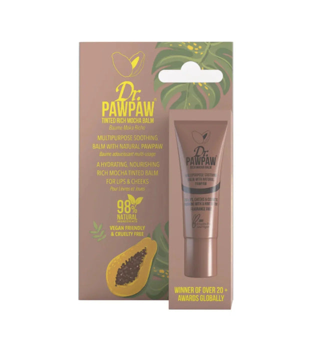 Balsam pentru buze și obraji 2-în-1 Dr. PawPaw Multipurpose, nuanța Rich Mocha, 10 ml
