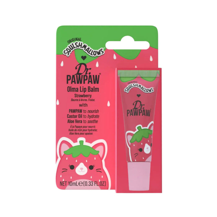 Balsam de buze Dr. PawPaw Olma Strawberry, hidratant, cu aloe vera, 10 ml