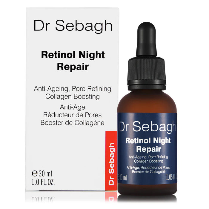 Ser de noapte Dr Sebagh Retinol Night Repair, cu retinol și acid hialuronic, antiîmbătrânire, 30 ml
