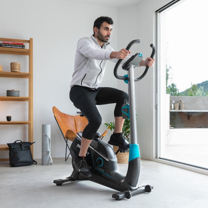 Bicicletă fitness Cecotec Drumfit Cycle 9000 Talos Pro, volantă 9 kg, rezistență magnetică, 56 × 94 × 142 cm