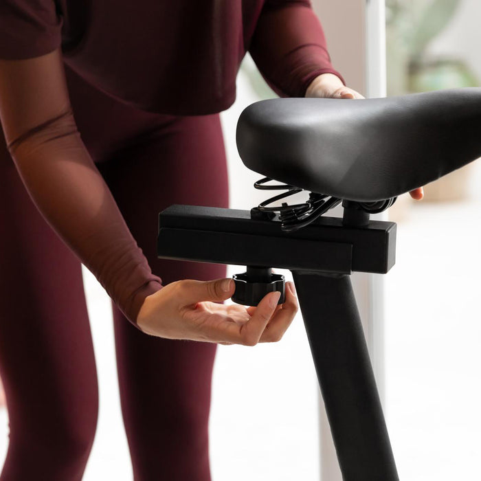 Bicicletă indoor Cecotec Drumfit Indoor 10000 Teseo, volantă 10 kg, rezistență variabilă, afișaj LCD