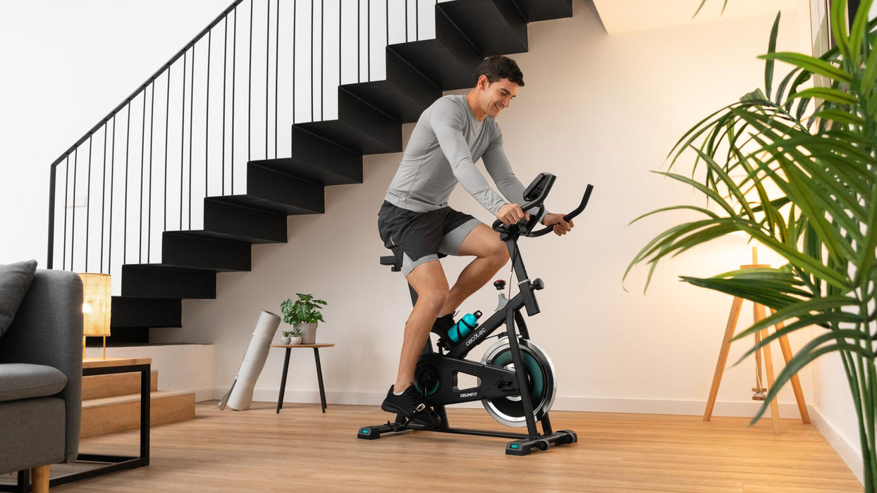 Bicicletă fitness indoor Cecotec Drumfit Indoor 6000 Forcis, volantă 6 kg, utilizator până la 120 kg, 48,5 × 107 × 112 cm