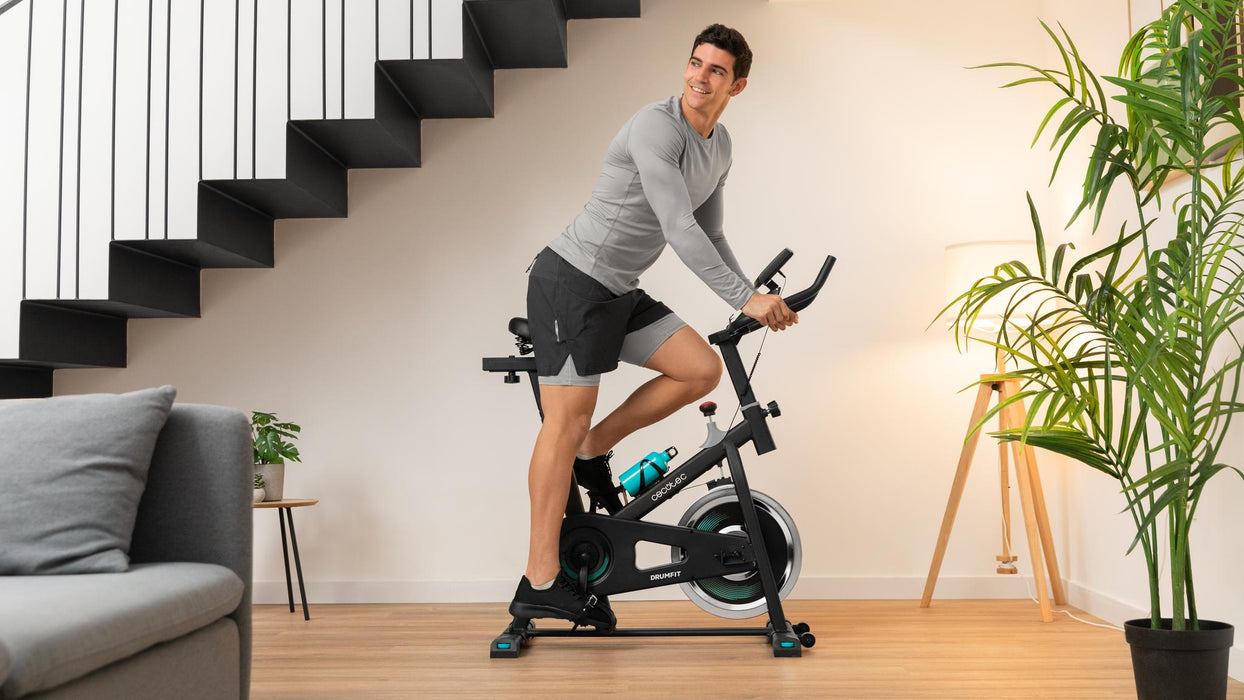 Bicicletă fitness indoor Cecotec Drumfit Indoor 6000 Forcis, volantă 6 kg, utilizator până la 120 kg, 48,5 × 107 × 112 cm