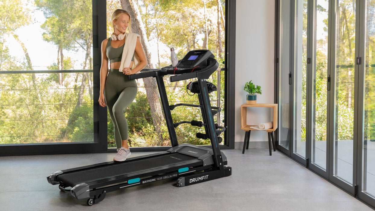 Bandă de alergare Cecotec Drumfit Wayhome 1600 Obelia Pro, 1500 W, 1–16 km/h, 12 programe, suprafață 130 × 42 cm