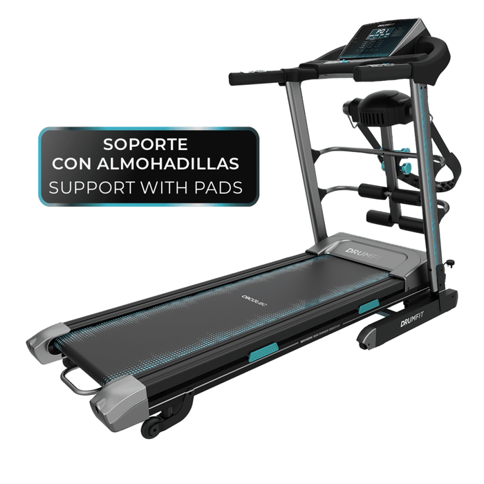 Bandă de alergare Cecotec Drumfit Wayhome 1600 Obelia Pro, 1500 W, 1–16 km/h, 12 programe, suprafață 130 × 42 cm