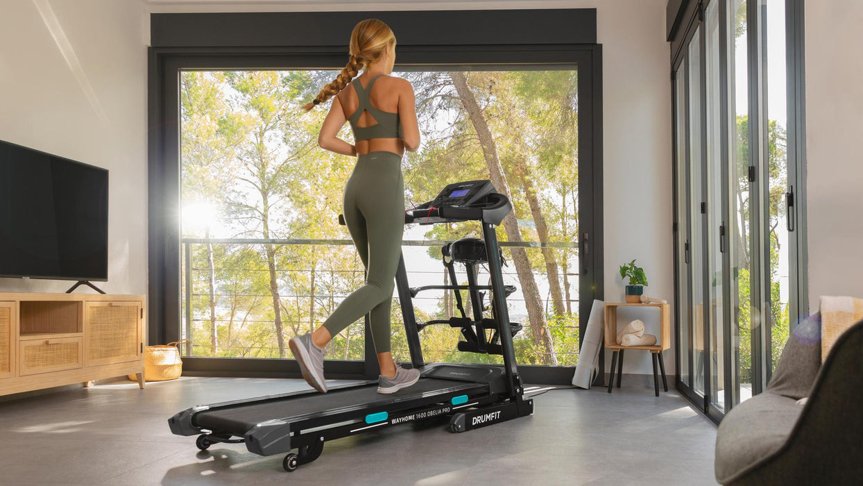 Bandă de alergare Cecotec Drumfit Wayhome 1600 Obelia Pro, 1500 W, 1–16 km/h, 12 programe, suprafață 130 × 42 cm