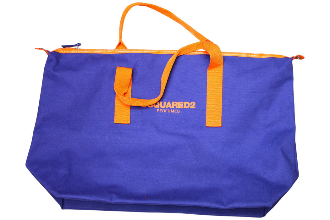 Geantă tote Dsquared 2 Dsquared Tote Bags, albastră, mânere portocalii