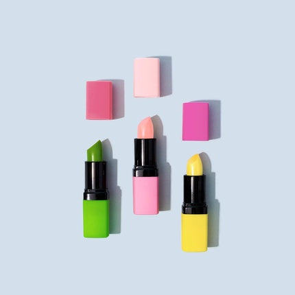 Ruj de buze Barry M Color Changing Lipstick 45 G, Verde Neon cu capac Roz