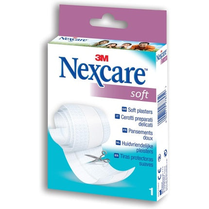 Bandaj medical Nexcare Soft, alb, 8 cm x 1 m