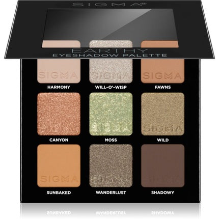 Paletă ochi Sigma Beauty Party On The Go Earthy 9 G cu oglindă