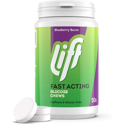 Tablete Glucoză Glucotabs Lift cu aromă de afine, 200g