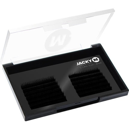 Jacky M B Lash 0.07-14mm, Gene False, Negre, 2 Rânduri