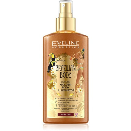 Spray corporal Eveline Brazilian Body, auriu, 150ml