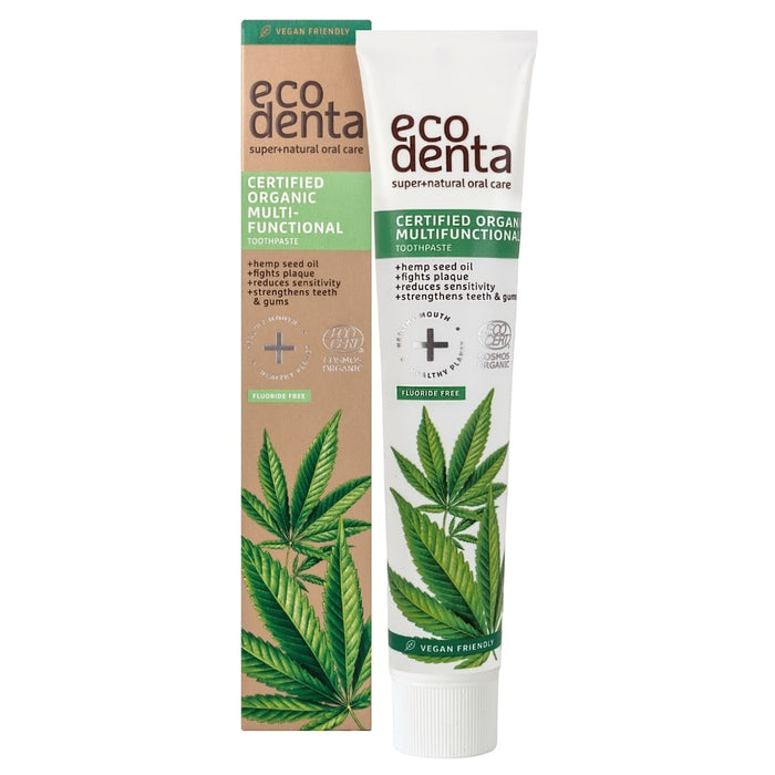Pastă de dinți Ecodenta Certified Organic Multi-Functional, pentru reducerea sensibilității, fără fluor, 75 ml