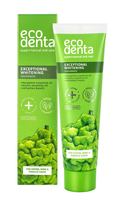 Pastă de dinți Ecodenta Exceptional Whitening, pentru albire și prospețime, 100 ml