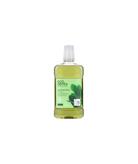 Apă de gură Ecodenta Protective & Antiplaque, cu mentă, 500 ml