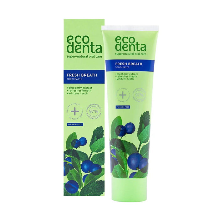 Pastă de dinți Ecodenta Fresh Breath, pentru albirea dinților și respirație proaspătă, 100 ml