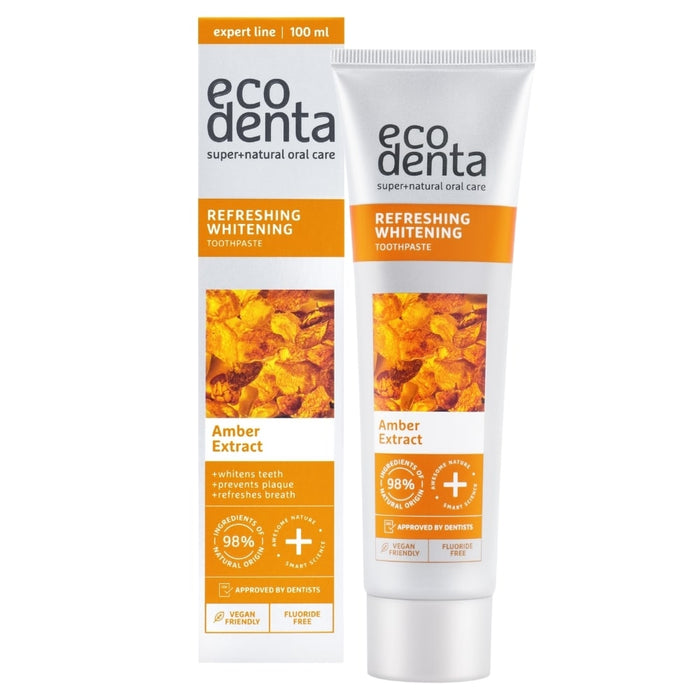 Pastă de dinți Ecodenta Refreshing Whitening, pentru albire, 100 ml