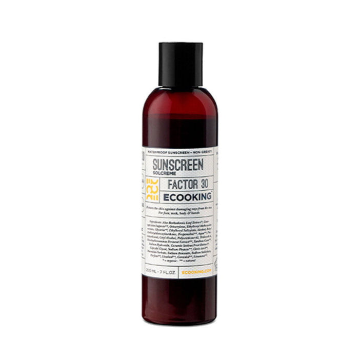 Cremă de protecție solară pentru corp Ecooking Sunscreen, hidratantă și nutritivă, SPF 30, 200 ml