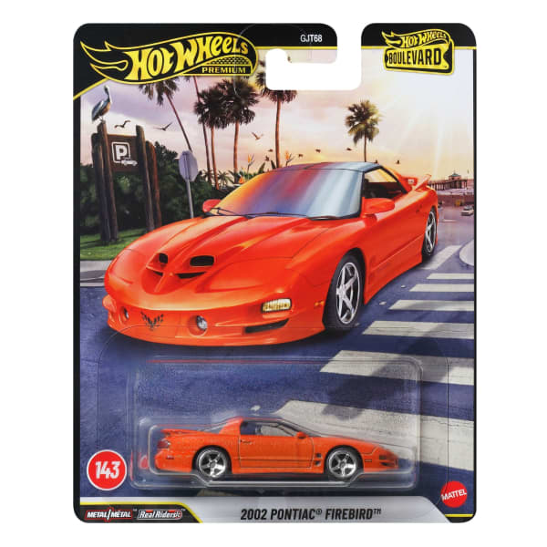 Mașinuță Mattel Hot Wheels Premium Boulevard, 2002 Pontiac Firebird, scara 1:43