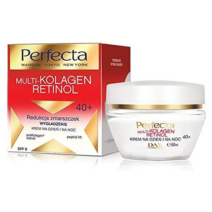 Crema de zi și noapte pentru față, DAX Perfecta Multi-Collagen Retinol 60+, 50ml