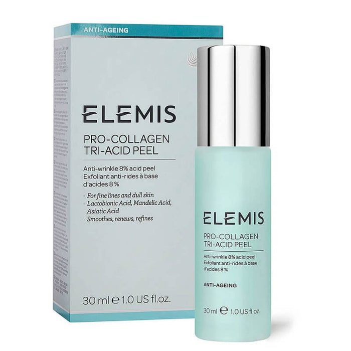 Peeling facial Elemis Pro-Collagen Tri-Acid Peel, cu 8% acizi, antiîmbătrânire, 30 ml