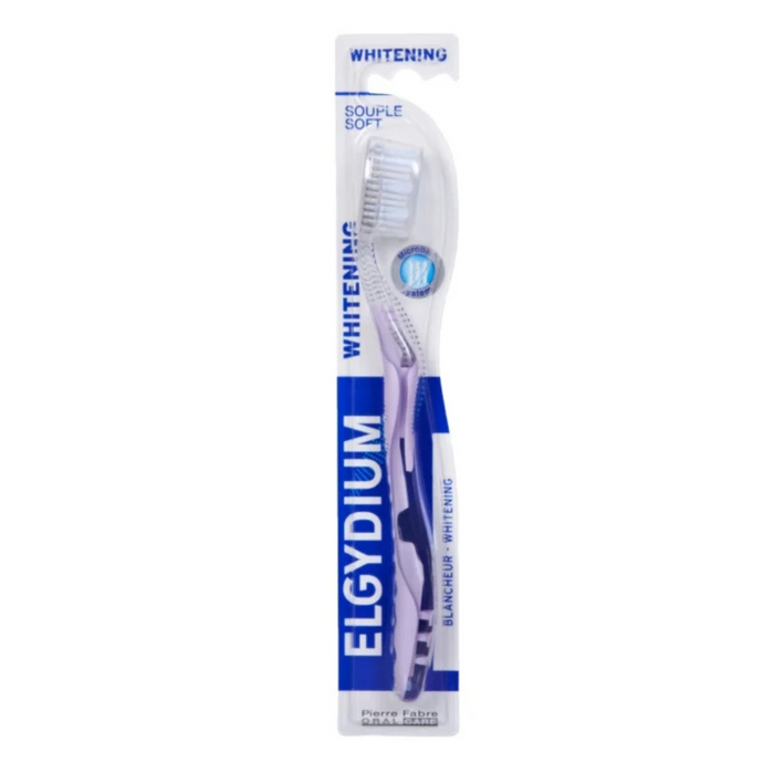 Periuță de dinți Elgydium Whitening M, peri moi, 1 buc.