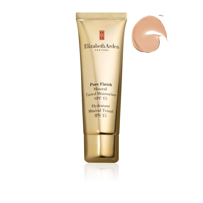 Hidratant colorat Elizabeth Arden Pure Finish, nuanța 02 Light, SPF 15, 50 ml, tester
