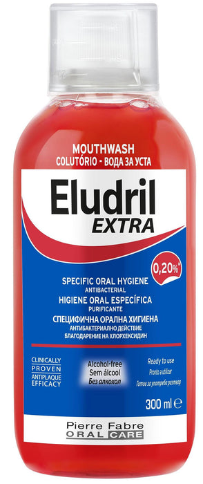 Apă de gură Eludril Extra, antibacteriană, 300 ml