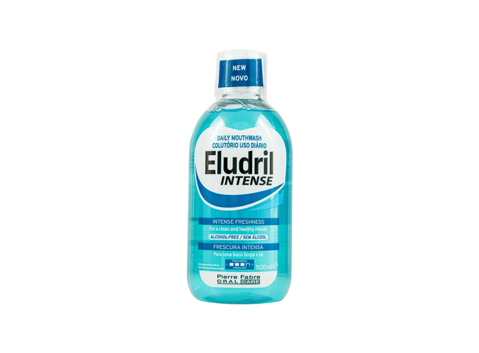 Apă de gură Eludril Intense, prospețime intensă, fără alcool, 500 ml