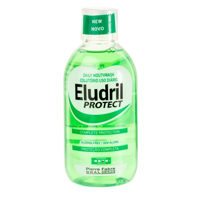 Apă de gură Eludril Protect, protecție completă, fără alcool, 500 ml