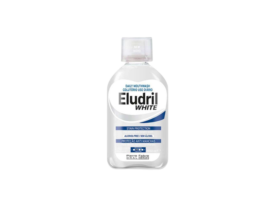 Apă de gură Eludril White Stain Protection, fără alcool, pentru utilizare zilnică, 500 ml
