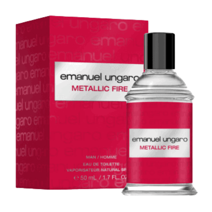 Apă de toaletă Emanuel Ungaro Metallic Fire, pentru bărbați, 50 ml