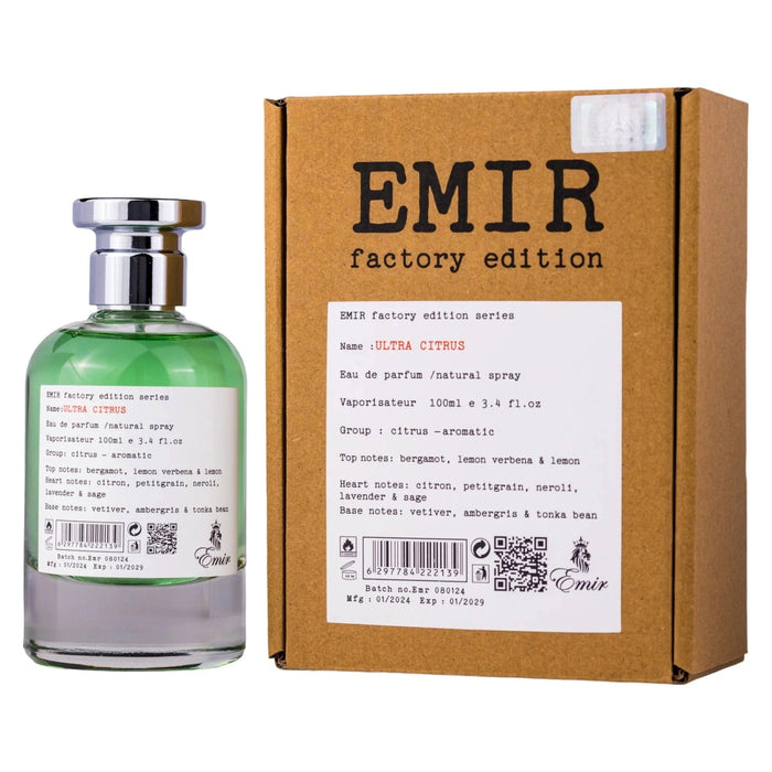 Apă de parfum Emir Ultra Citrus Factory Edition, unisex, 100 ml