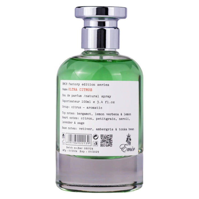 Apă de parfum Emir Ultra Citrus Factory Edition, unisex, 100 ml
