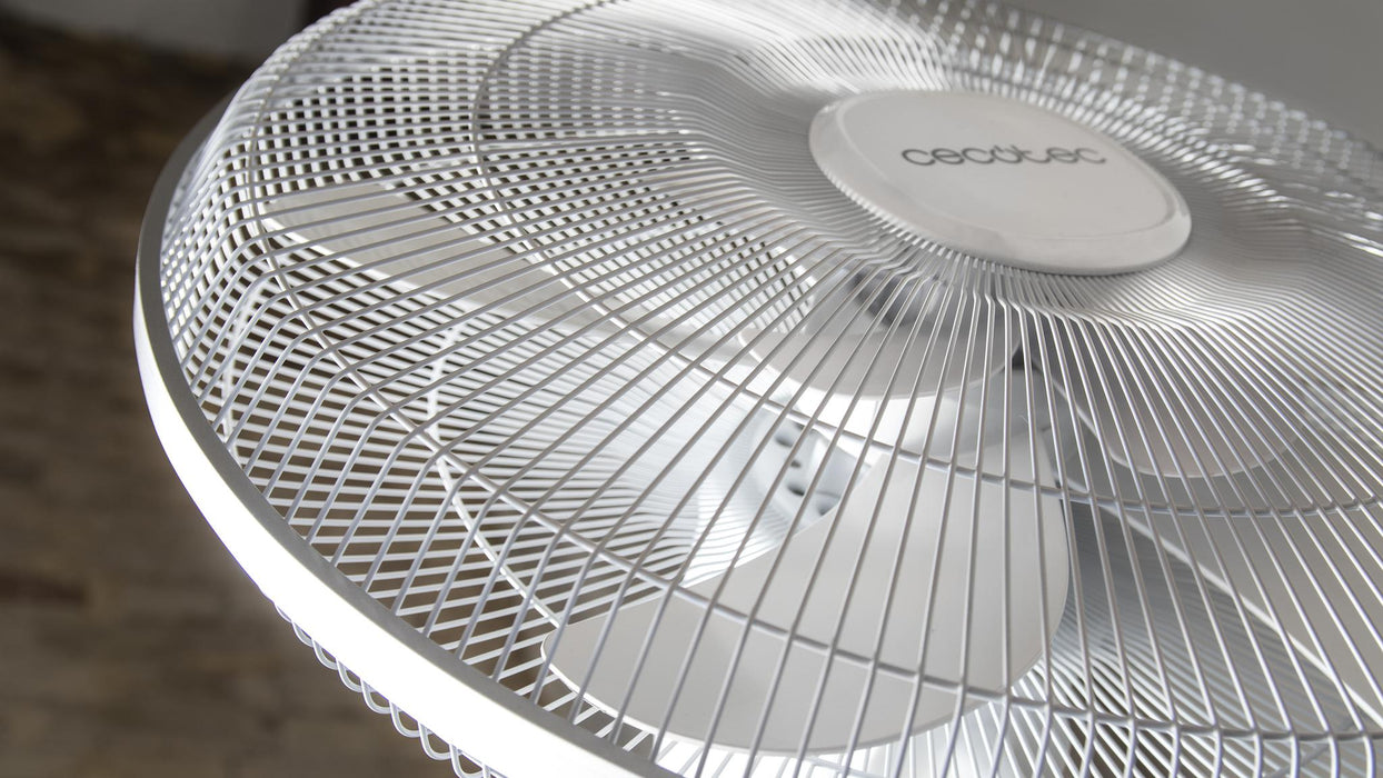 Ventilator cu picior Cecotec EnergySilence 1010 Extremeflow, 60 W, diametru 40 cm, 3 viteze, alb