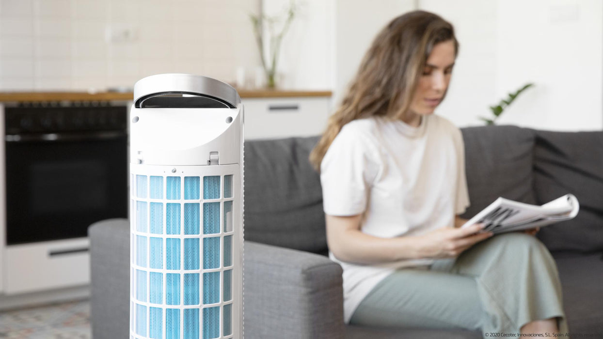 Răcitor de aer evaporativ tip turn Cecotec EnergySilence 2000 Cool Tower, 2 l, 60 W, 3 trepte