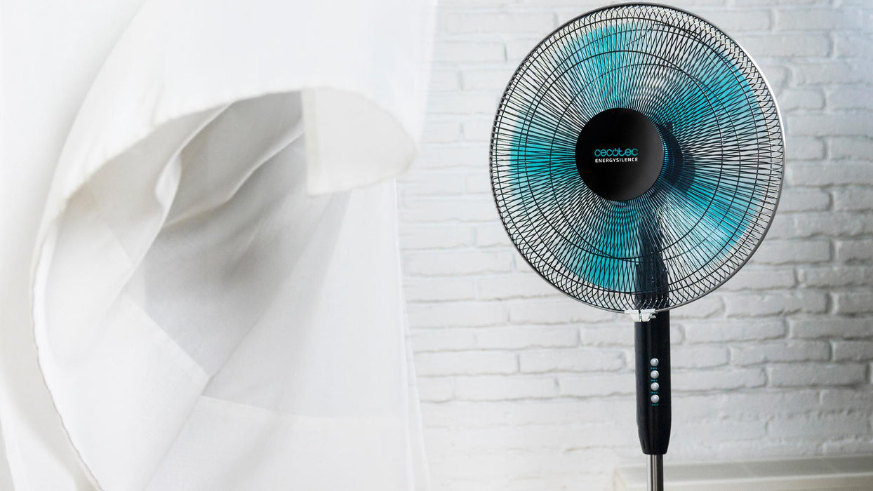 Ventilator cu picior Cecotec EnergySilence 510, 40 W, 3 trepte, diametru 40 cm, negru