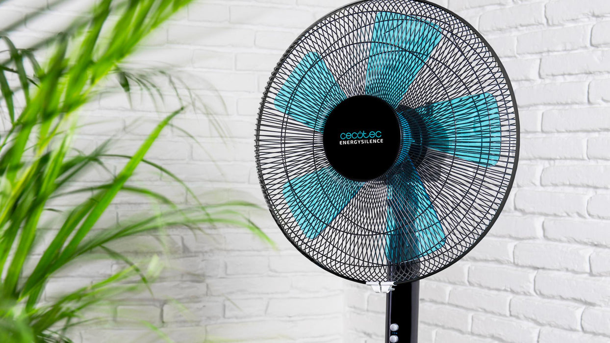 Ventilator cu picior Cecotec EnergySilence 510, 40 W, 3 trepte, diametru 40 cm, negru