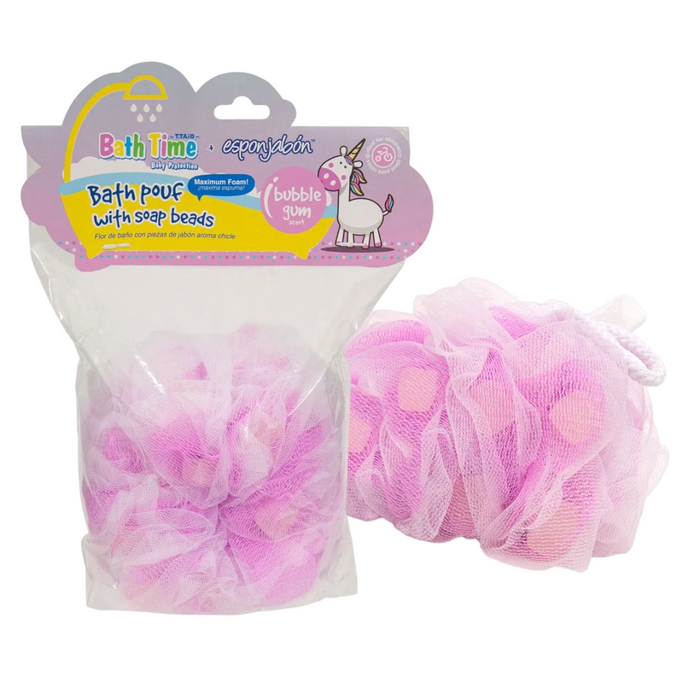 Săpun și burete de baie 2 în 1 Esponjabon Bubble Gum, cu efect de curățare și exfoliere